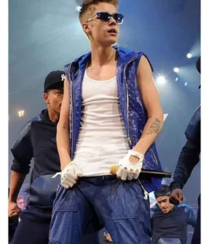 Justin Bieber Blue Leather Costume