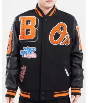 Baltimore Orioles Mashup Letterman Varsity Jacket