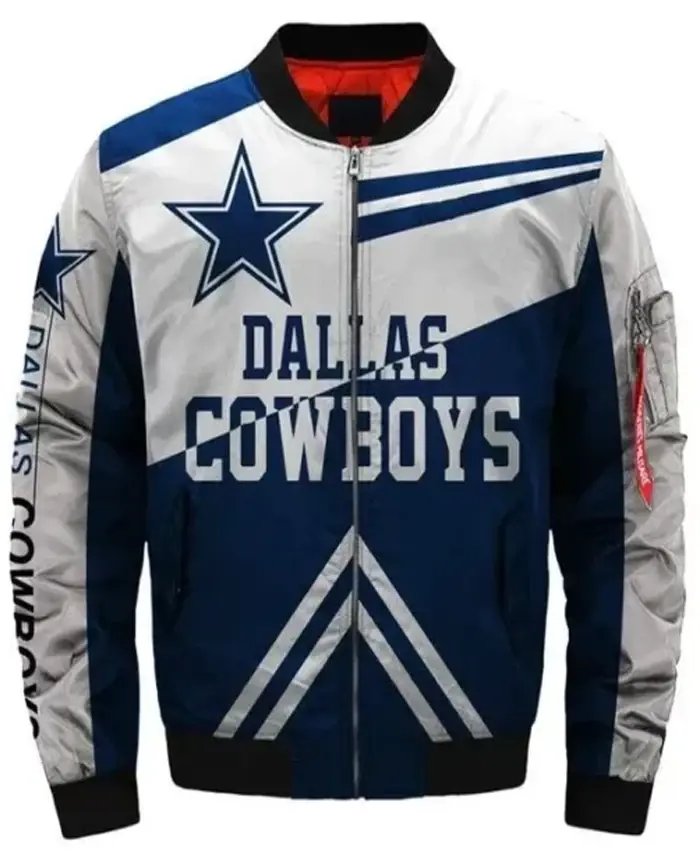 Dallas Cowboys Bomber Printed Jacket