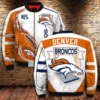 Denver Broncos White Bomber Jacket