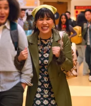 Eleanor Wong Never Have I Ever S03 Green Trench Coat