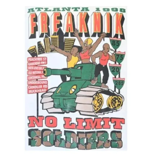 Freaknik No Limit 1998 Spring Break Festival Atlanta Cotton T-Shirt
