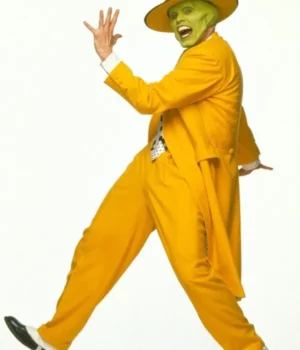Jim Carrey The Mask Movie Yellow Costume Suit For Men's And Women's