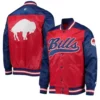 Johnnie Buffalo Bills Team Full-Snap Satin Varsity Jacket
