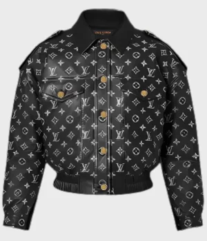 Louis Vuitton Leather Black Jacket