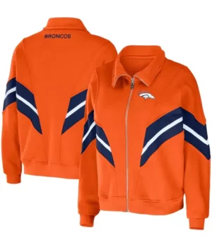 NFL Osbert Denver Broncos Orange Bomber Jacket