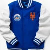 NY Mets Wordmark Letterman Varsity Jacket