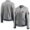 Neale Chicago Bears Grey Vintage Bomber Jacket