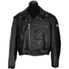 Rolling Stones Leather Black Jacket