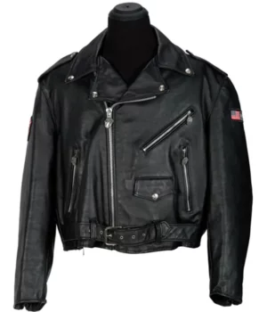 Rolling Stones Leather Black Jacket