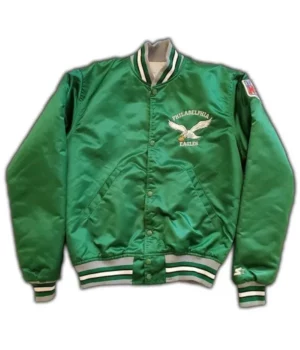 90’s Philadelphia Eagles Letterman Varsity Green Jacket