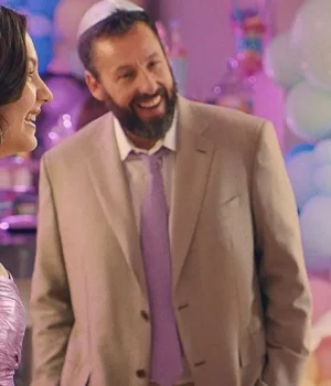 Adam Sandler You Are So Not Invited to My Bat Mitzvah 2023 Danny Friedman Grey Suit