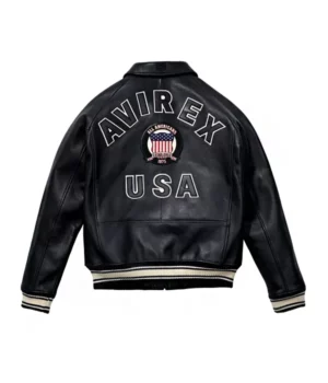All Americans Avirex Leather Vintage Bomber Jacket
