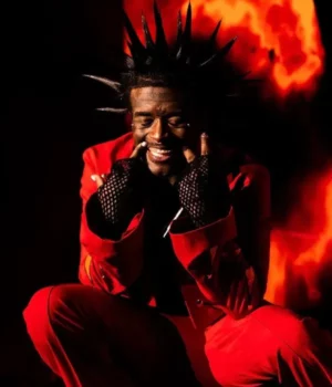 American Rapper Lil Uzi Vert Rolling Loud 2023 Red Suit For Sale