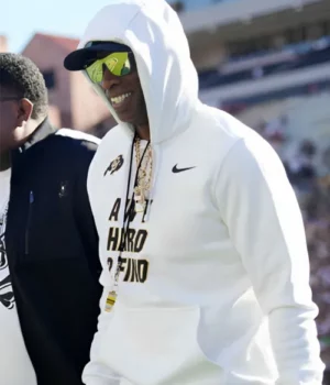Deion Sanders College Gameday I Ain’t Hard 2 Find White Pullover Hoodie