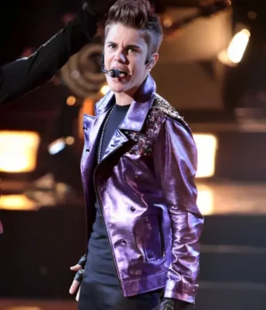 Justin Bieber Never Say Never Purple Jacket