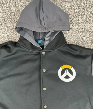 Overwatch Game Blizzard Hooded Letterman Varsity Jacket For Sale