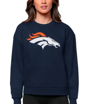 Shop Chevalier NFL Denver Broncos Crewneck Sweatshirt For Men And Women
