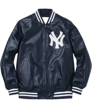Supreme NY Yankees Leather Jacket