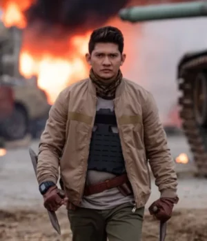 The Expendables 4 Iko Uwais Brown Bomber Jacket