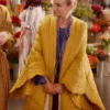 And Just Like That S02 Sarah Jessica Parker Scalloped Yellow Coat