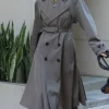 Kendall Jenner Grey Trench Coat