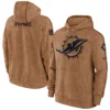 Miami Dolphins Salute to Service Club Brown Hoodie