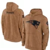New England Patriots Salute to Service Club Brown Hoodie