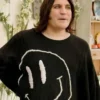 Noel Fielding Bake Off 2023 Smiley Face Black Sweatshirt