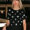 Taylor Swift Top Alphabet Black T-Shirt