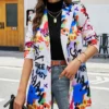 Women Multicolor Printed Blazer