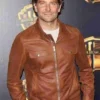 A Star Is Born Bradley Cooper Leather Brown Jacket