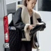 Fool Me Once Michelle Keegan Leather Shearling Jacket