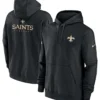 New Orleans Saints Sideline Club Black Hoodie