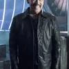 The Flash S04 Breacher Leather Black Coat