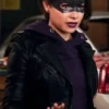 The Flash S05 Nora West Allen Black Leather Jacket
