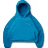 Vwoollo Double Layered Puffy Blue Hoodie