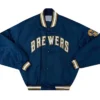 Milwaukee Brewers 1994-99 Blue Varsity Jacket