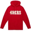 Mitchell And Ness 49ERS Red Hoodie