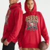 San Francisco 49ERS Red Pullover Hoodie
