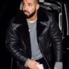 Trendy Drake Aviator Leather Jacket