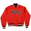 Chicago Bulls 80s Red Varsity Jacket