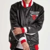 Chicago Bulls Black Letterman Varsity Jacket