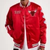 Chicago Bulls Championship Red Varsity Jacket