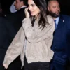Kendall Jenner SNL Afterparty Suede Jacket