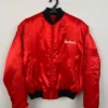 Marlboro 90s Vintage Red Bomber Jacket