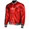 NBA Chicago Bulls Metallic Red Varsity Jacket