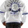 Pelle Pelle American Rebel White Bomber Leather Jacket For Sale