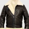 Roy B-3 Aviator Shearling Brown Leather Jacket