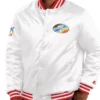 San Francisco 49ers Pride White Varsity Jacket